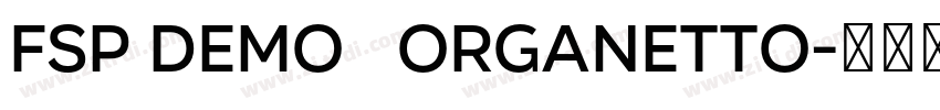 FSP DEMO   Organetto字体转换